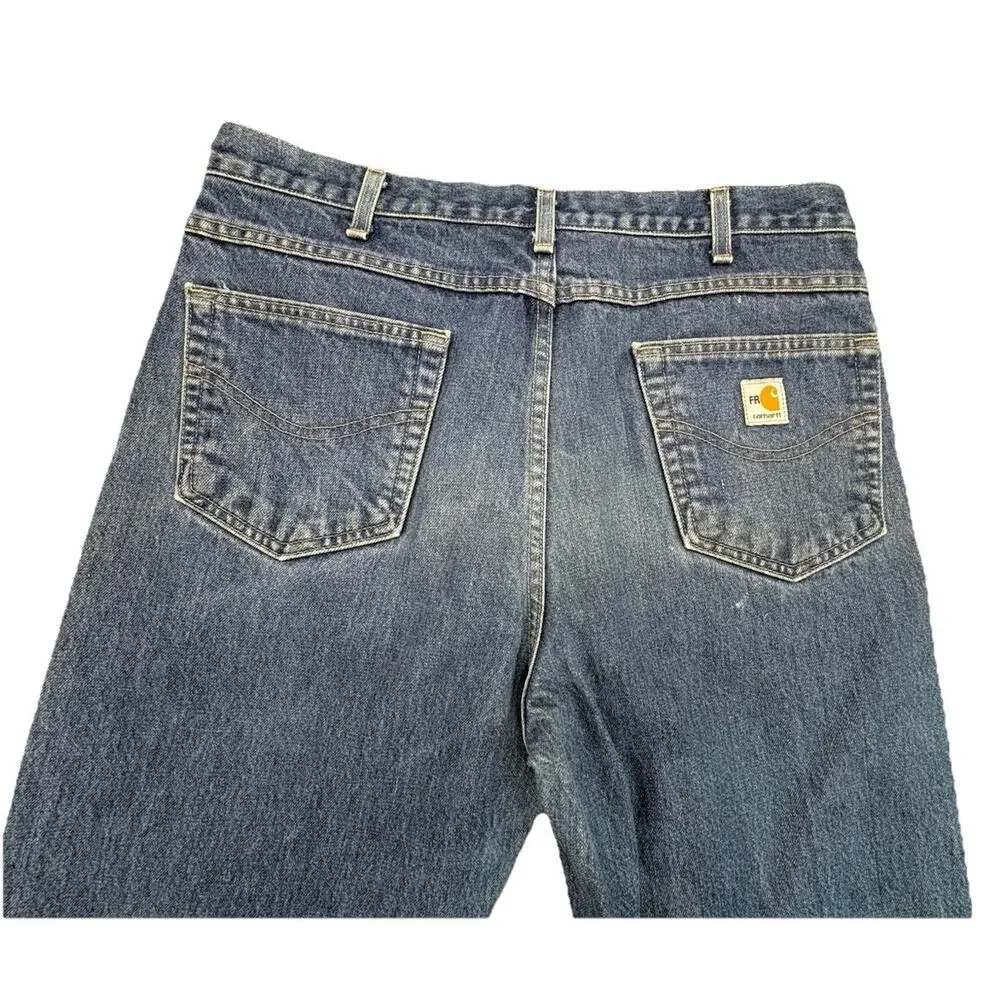 Carhartt FRB160 Flame Resistant Jeans 36X36 Relaxed Fit FR Denim Cat 3 Work Pant - Picture 11 of 14